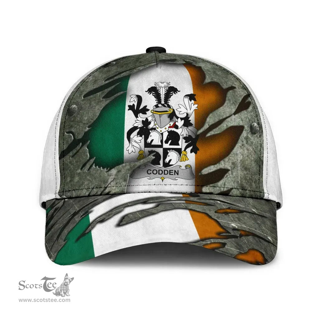 Irish Codden Coat Of Arms Family Crest Ireland Cap Irish In Me Cap