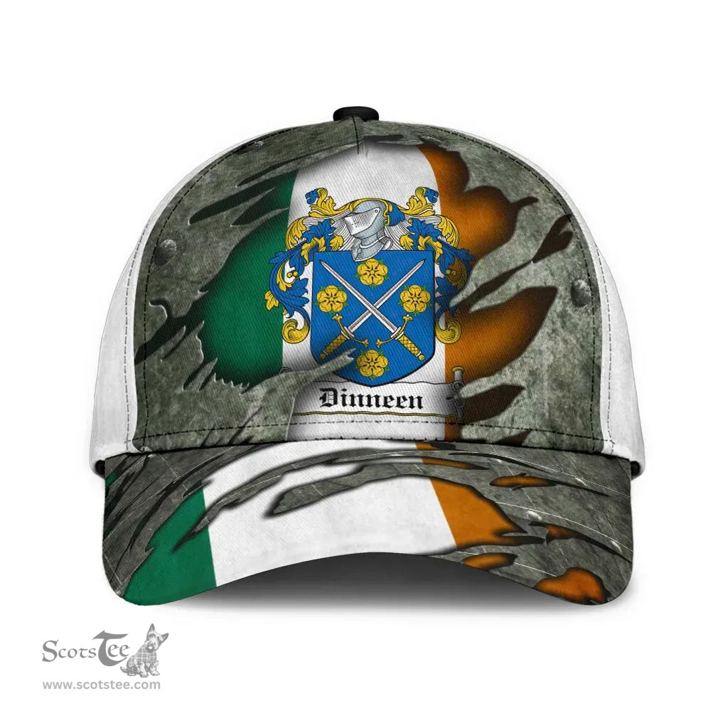 Irish Dinneen Coat Of Arms Family Crest Ireland Cap Irish In Me Cap