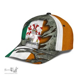 Irish Davoren Coat Of Arms Family Crest Ireland Cap Irish In Me Cap