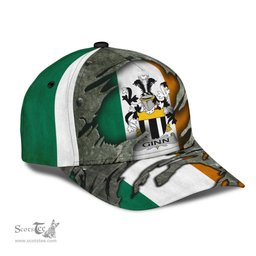 Irish Ginn Coat Of Arms Family Crest Ireland Cap Irish In Me Cap