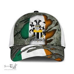 Irish Ginn Coat Of Arms Family Crest Ireland Cap Irish In Me Cap