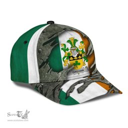 Irish Grehan Coat Of Arms Family Crest Ireland Cap Irish In Me Cap