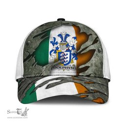 Irish Dolphyn Coat Of Arms Family Crest Ireland Cap Irish In Me Cap