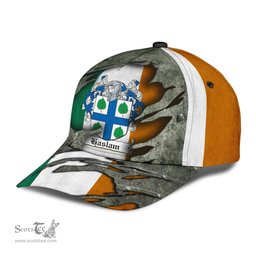 Irish Haslam Coat Of Arms Family Crest Ireland Cap Irish In Me Cap