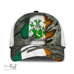 Irish Gethin Coat Of Arms Family Crest Ireland Cap Irish In Me Cap