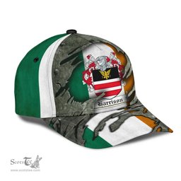 Irish Harrison Coat Of Arms Family Crest Ireland Cap Irish In Me Cap