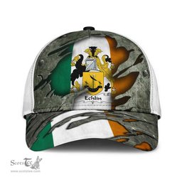 Irish Echlin Coat Of Arms Family Crest Ireland Cap Irish In Me Cap