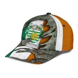 Irish Downing Coat Of Arms Family Crest Ireland Cap Irish In Me Cap