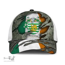 Irish Downing Coat Of Arms Family Crest Ireland Cap Irish In Me Cap