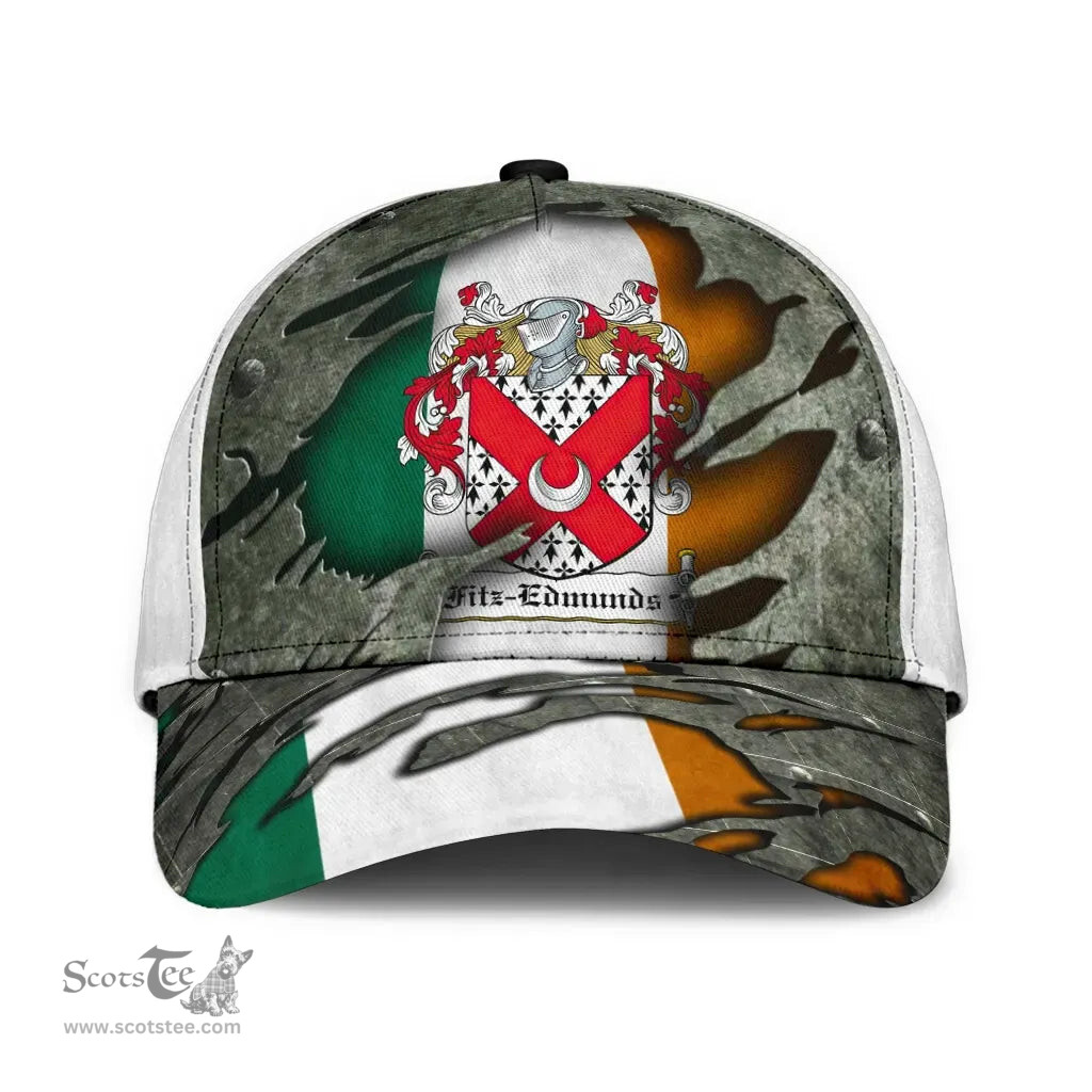Irish Fitzedmunds Coat Of Arms Family Crest Ireland Cap Irish In Me Cap