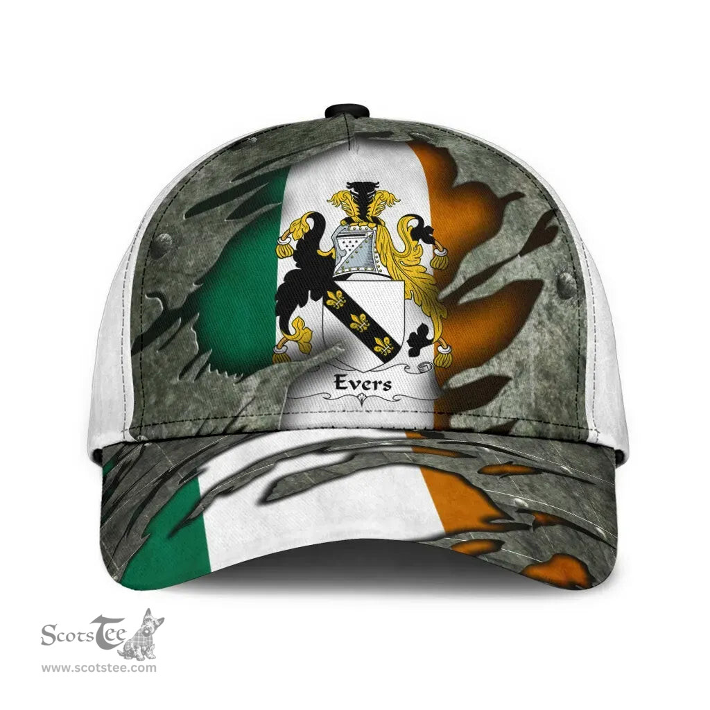 Irish Evers Coat Of Arms Family Crest Ireland Cap Irish In Me Cap