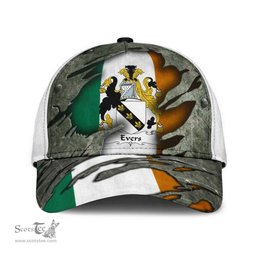 Irish Evers Coat Of Arms Family Crest Ireland Cap Irish In Me Cap
