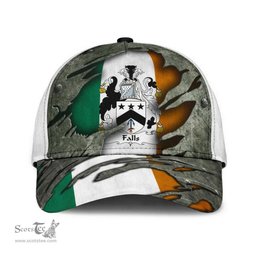 Irish Falls Coat Of Arms Family Crest Ireland Cap Irish In Me Cap