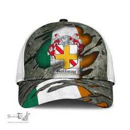 Irish Gallway Coat Of Arms Family Crest Ireland Cap Irish In Me Cap