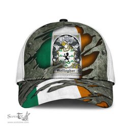 Irish Gallagher Coat Of Arms Family Crest Ireland Cap Irish In Me Cap