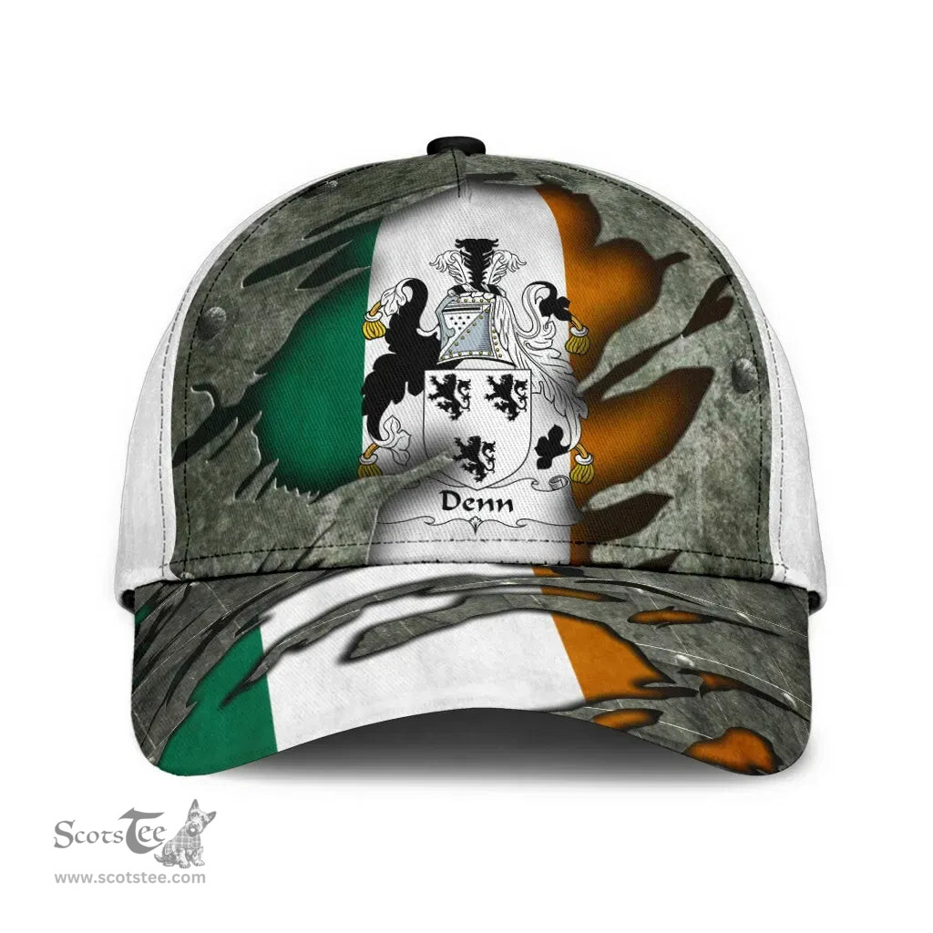 Irish Denn Coat Of Arms Family Crest Ireland Cap Irish In Me Cap