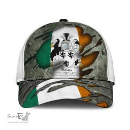 Irish Denn Coat Of Arms Family Crest Ireland Cap Irish In Me Cap