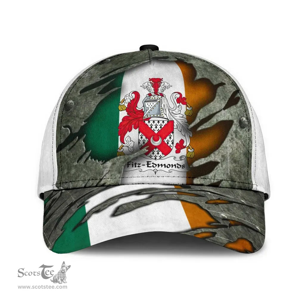Irish Fitzedmonds Coat Of Arms Family Crest Ireland Cap Irish In Me Cap