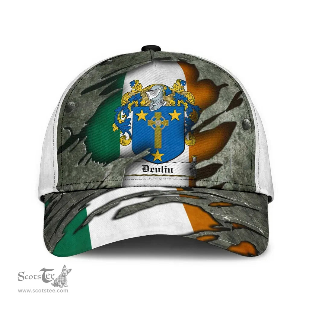Irish Devlin Coat Of Arms Family Crest Ireland Cap Irish In Me Cap