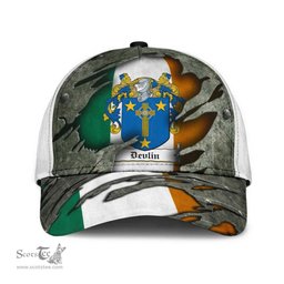 Irish Devlin Coat Of Arms Family Crest Ireland Cap Irish In Me Cap