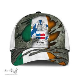 Irish Elliott Coat Of Arms Family Crest Ireland Cap Irish In Me Cap