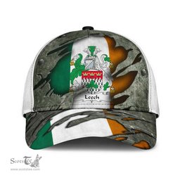 Irish Leech Coat Of Arms Family Crest Ireland Cap Irish In Me Cap