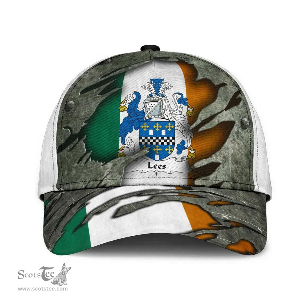 Irish Lees Coat Of Arms Family Crest Ireland Cap Irish In Me Cap