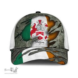 Irish Malpas Coat Of Arms Family Crest Ireland Cap Irish In Me Cap