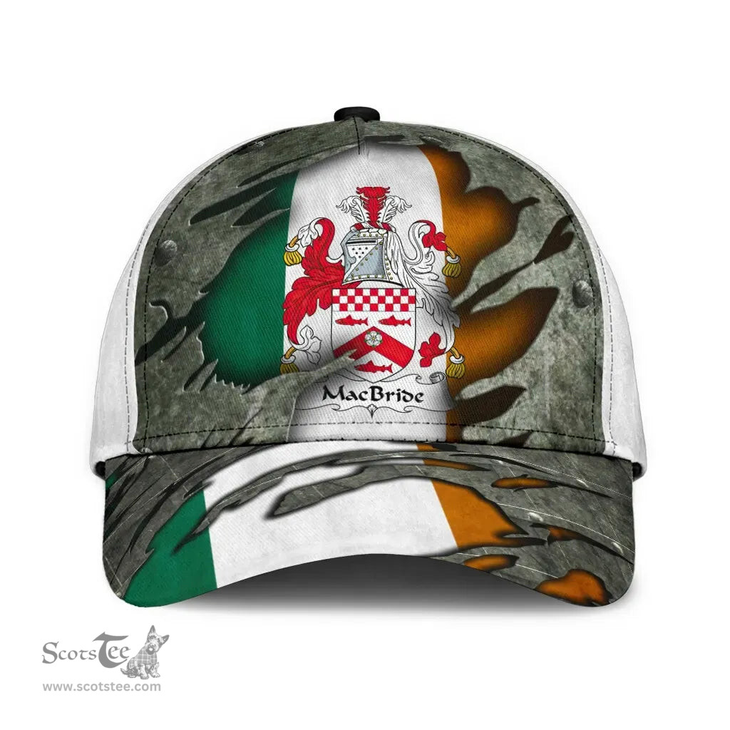 Irish Macbride Coat Of Arms Family Crest Ireland Cap Irish In Me Cap