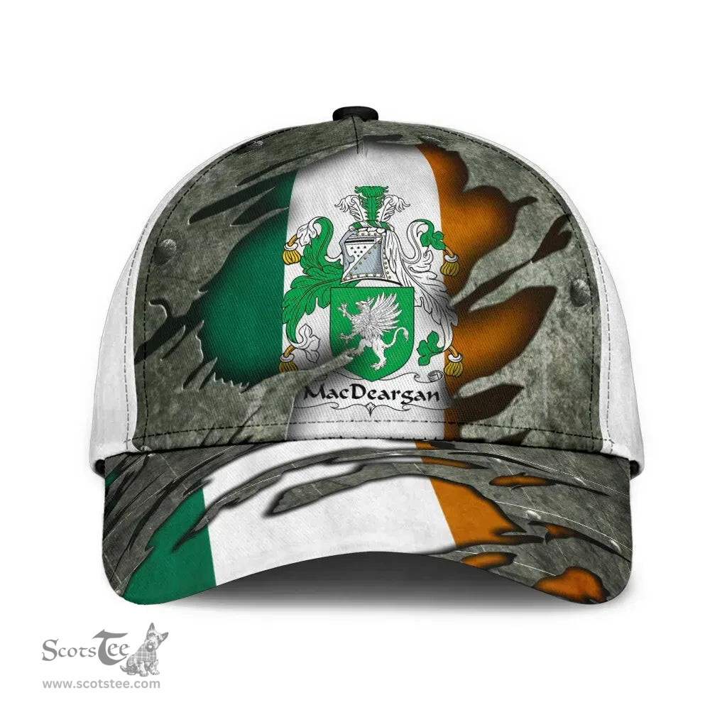 Irish Macdeargan Coat Of Arms Family Crest Ireland Cap Irish In Me Cap