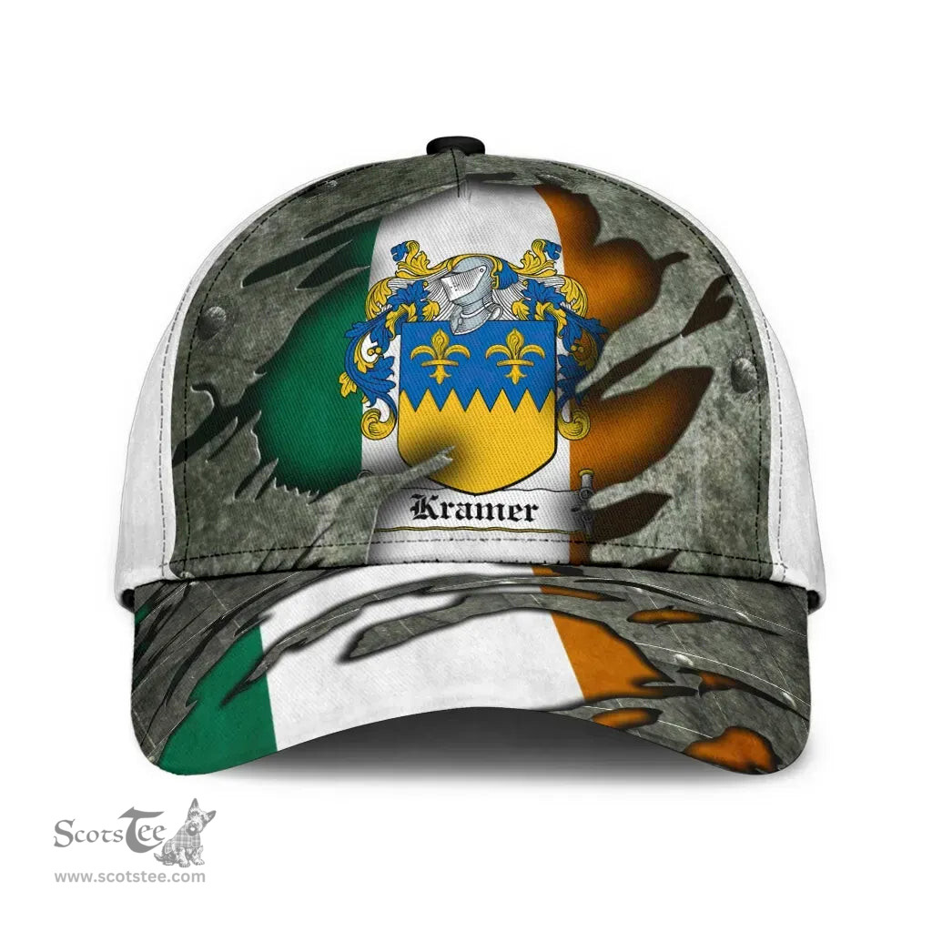 Irish Kramer Coat Of Arms Family Crest Ireland Cap Irish In Me Cap