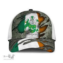 Irish Maccurtin Coat Of Arms Family Crest Ireland Cap Irish In Me Cap