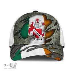 Irish Janns Coat Of Arms Family Crest Ireland Cap Irish In Me Cap