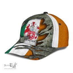 Irish Lawder Coat Of Arms Family Crest Ireland Cap Irish In Me Cap