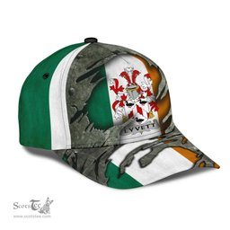 Irish Lyvett Coat Of Arms Family Crest Ireland Cap Irish In Me Cap