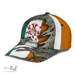 Irish Lyvett Coat Of Arms Family Crest Ireland Cap Irish In Me Cap