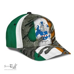 Irish Jenison Coat Of Arms Family Crest Ireland Cap Irish In Me Cap