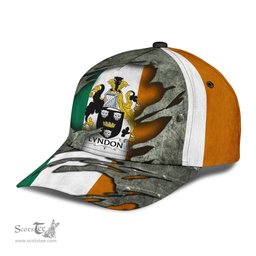 Irish Lyndon Coat Of Arms Family Crest Ireland Cap Irish In Me Cap