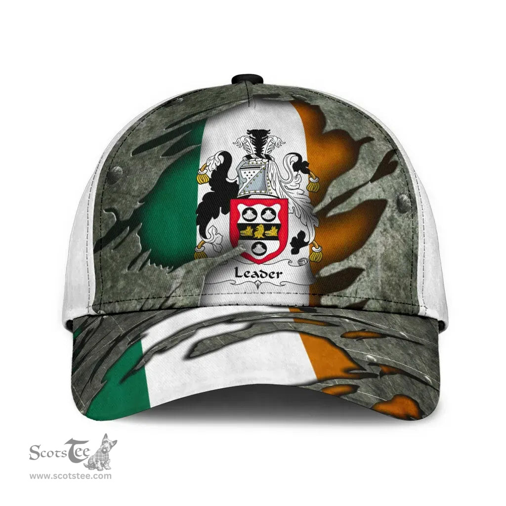 Irish Leader Coat Of Arms Family Crest Ireland Cap Irish In Me Cap