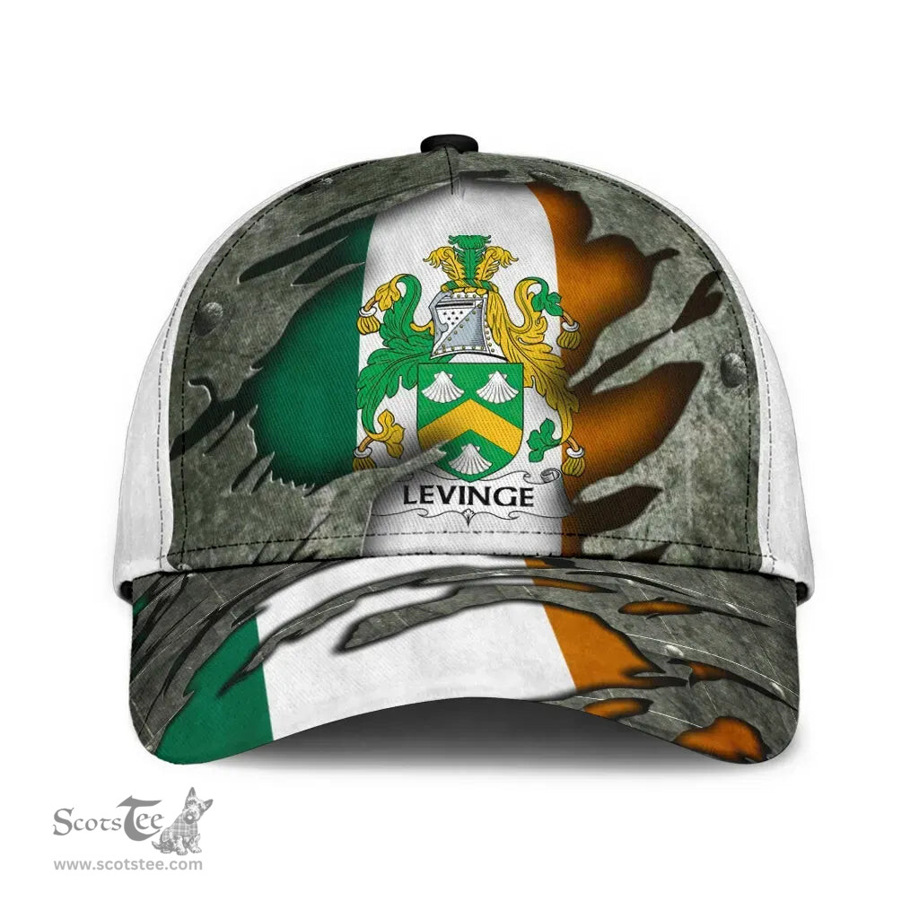 Irish Levinge Coat Of Arms Family Crest Ireland Cap Irish In Me Cap