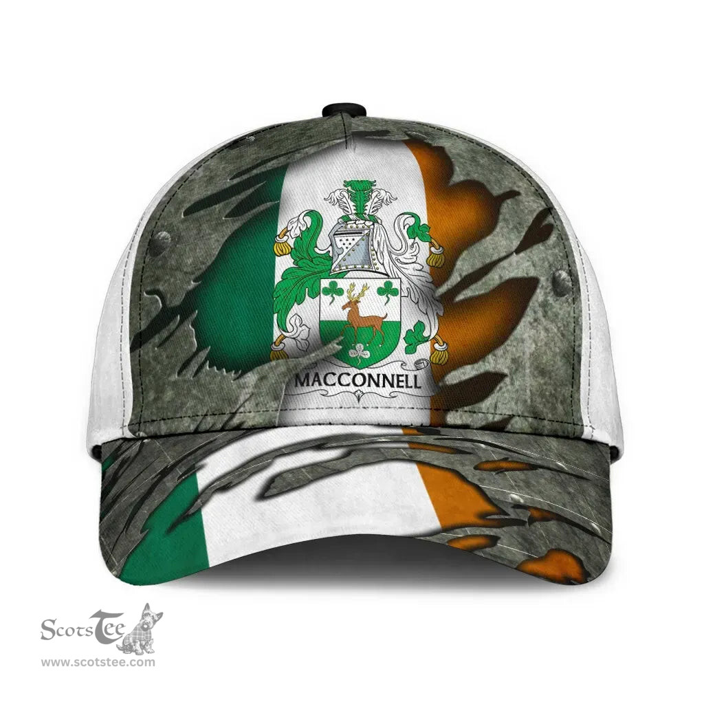 Irish Macconnell Coat Of Arms Family Crest Ireland Cap Irish In Me Cap