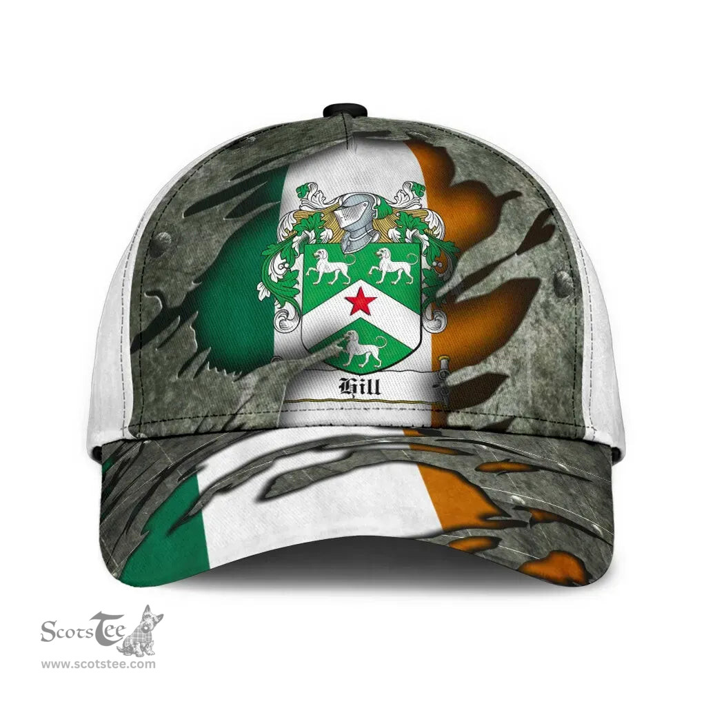 Irish Hill Coat Of Arms Family Crest Ireland Cap Irish In Me Cap