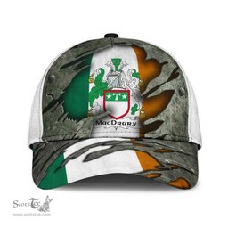 Irish Macdrury Coat Of Arms Family Crest Ireland Cap Irish In Me Cap
