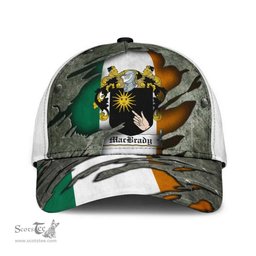 Irish Macbrady Coat Of Arms Family Crest Ireland Cap Irish In Me Cap