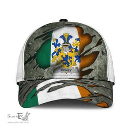 Irish Roney Coat Of Arms Family Crest Ireland Cap Irish In Me Cap