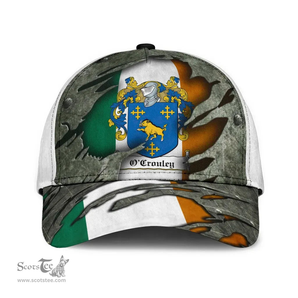 Irish Ocrouley Coat Of Arms Family Crest Ireland Cap Irish In Me Cap