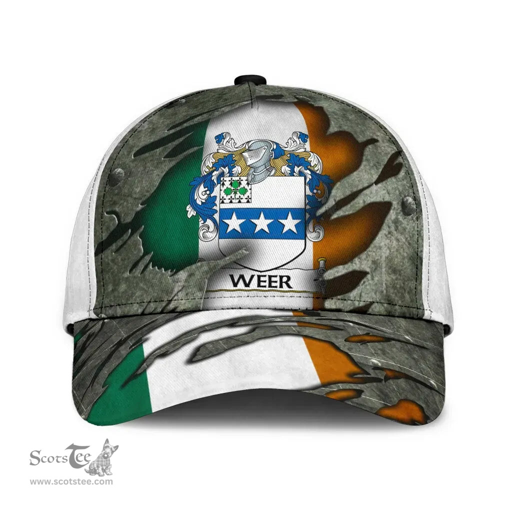 Irish Weer Coat Of Arms Family Crest Ireland Cap Irish In Me Cap