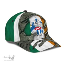 Irish Nevill Coat Of Arms Family Crest Ireland Cap Irish In Me Cap