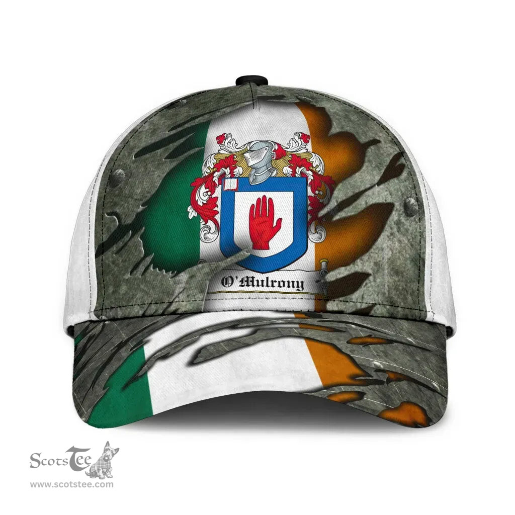 Irish Omulrony Coat Of Arms Family Crest Ireland Cap Irish In Me Cap