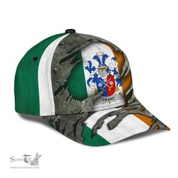 Irish Trant Coat Of Arms Family Crest Ireland Cap Irish In Me Cap